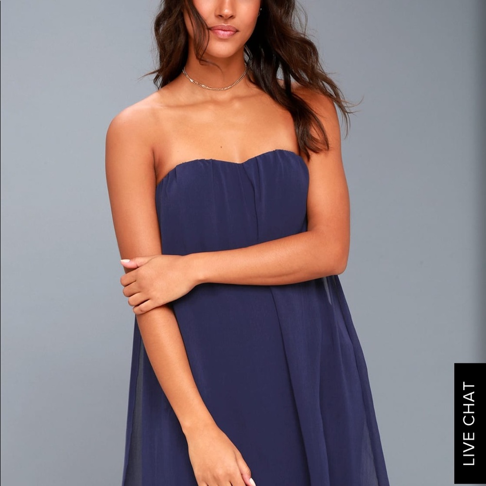 NWT Lulus flowy overlay dress